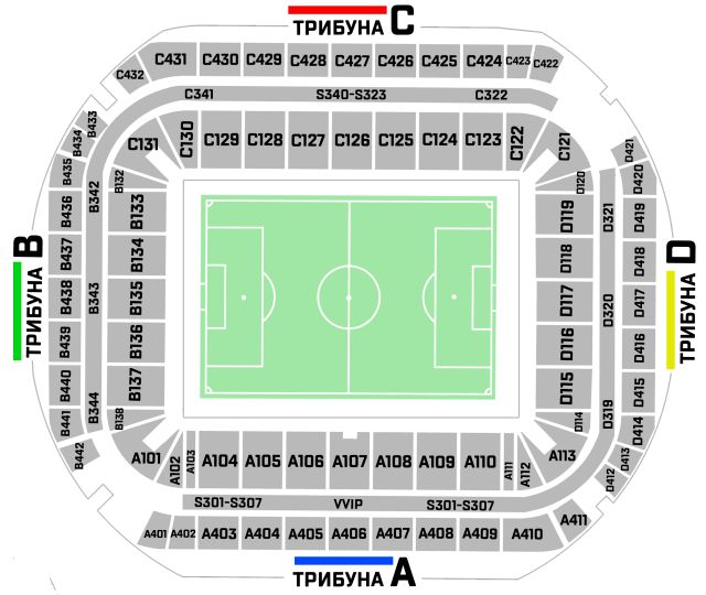 Kazan Arena Seating Chart
