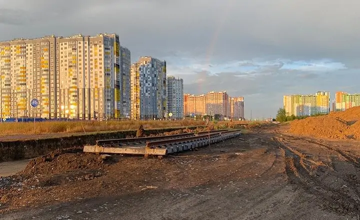 Трамвайные рельсы в Левенцовке. Фото donnews.ru