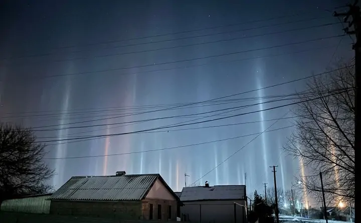 Редкое явление наблюдалось по всей Ростовской области. Фото Константина Корнилова из telegram-канала администрации Тацинского района