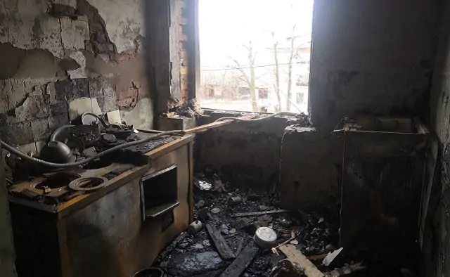 Квартира, где произошёл пожар. Фото bumer-media.ru
