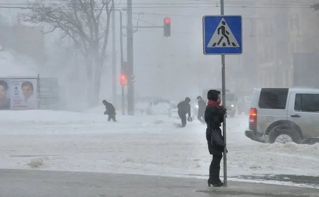 Снегопад в Ростове. Фото Андрея Бойко / ЮГА.ру