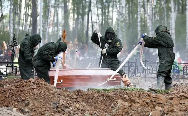 Похороны умершего от коронавируса. Фото life.ru