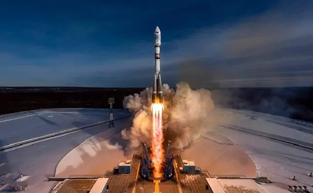Запуск ракеты Союз-2.1а. Фото www.roscosmos.ru.