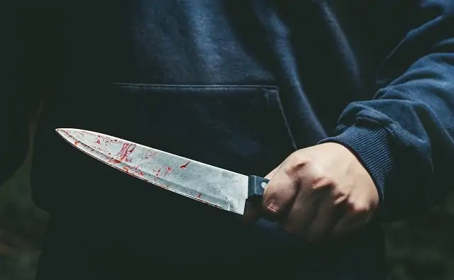 Человек с ножом в руке. Фото tver24.com