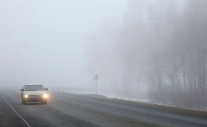 Туман на дороге. Фото ТАСС