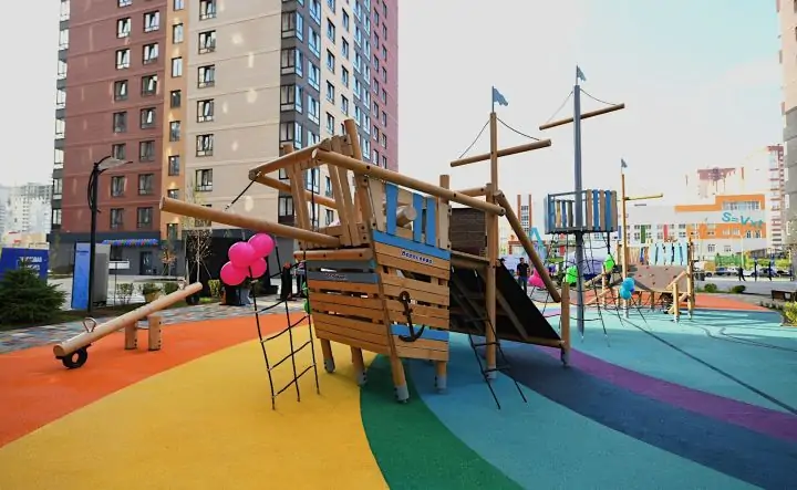 Детская площадка рядом с литером 12/1 в экорайоне «Вересаево». Фото пресс-службы компании