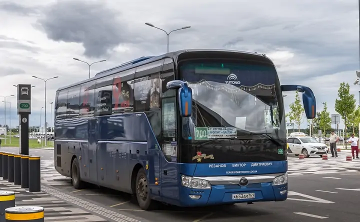 Автобус, работающий на маршруте Ростов-Платов. Фото Ростовский городской транспорт.