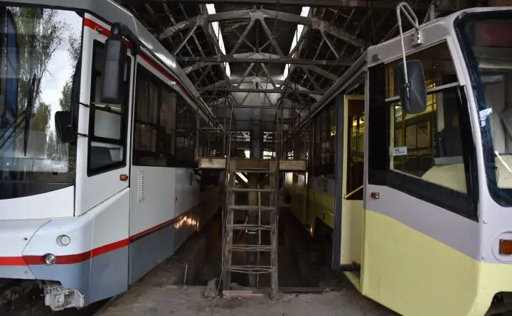 Трамвайное депо. Фото donland.ru