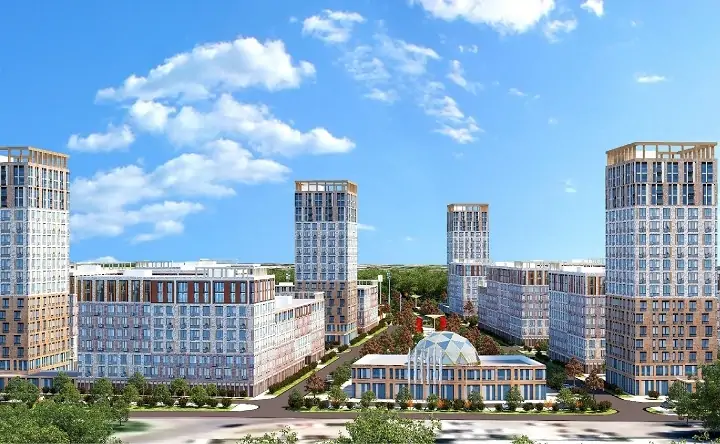 Дизайн-проект будущего жилого комплекса в Александровке. Эскиз предоставлен пресс-службой «ЮгСтройИнвест»