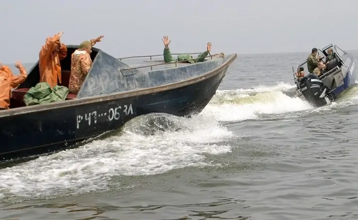 Задержание браконьеров в Азовском море. Фото: Дмитрий Рогулин / ТАСС.