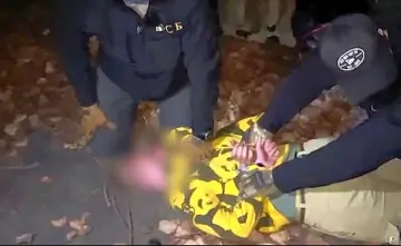 Скриншот с видео момента задержания. Видео ЦОС ФСБ России