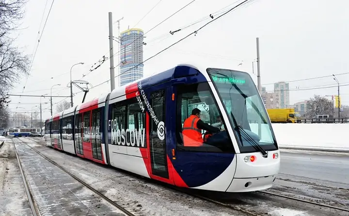 Скоростной трамвай в Москве. Фото novostroy.ru.