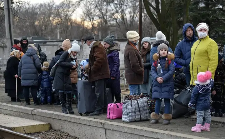 Беженцы с Донбасса. Фото © Sputnik / Сергей Батурин.
