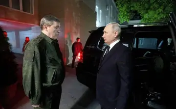 Путин с Герасимовым во время посещения штаба ВС РФ в Ростове. Фото kremlin.ru