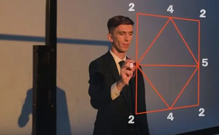 Андрей Лётцев рассказывает про математическую теорию. Скриншот из видеоурока для проекта «Классная тема!»