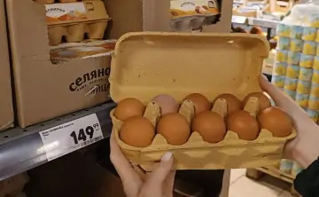 Цена на яйца в магазине в Ростове 11 декабря. Фото donnews.ru
