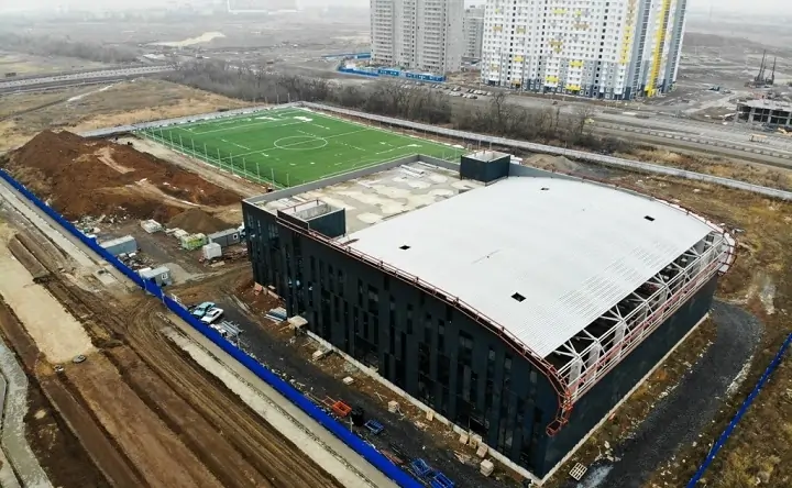Строящийся ФОК в Левенцовке. Фото vk.com/stadiumsinrussia