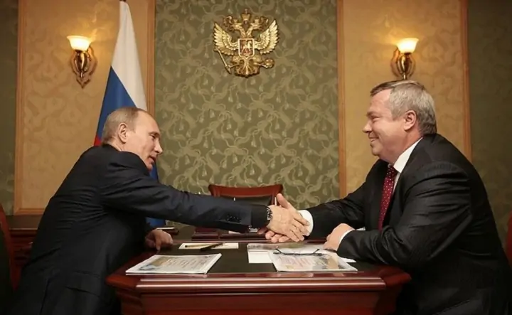 Владимир Путин и Василий Голубев. Фото donland.ru