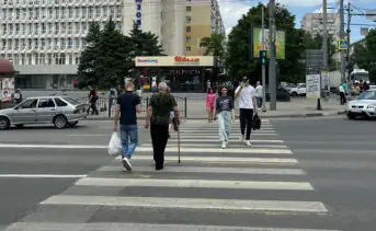Говорящий светофор на Ворошиловском и Красноармейской. Фото rostov-gorod.ru