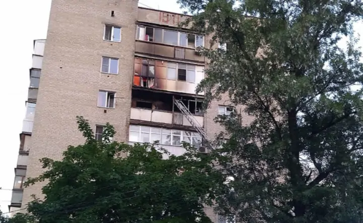 Сгоревшая квартира. Фото donnews.ru