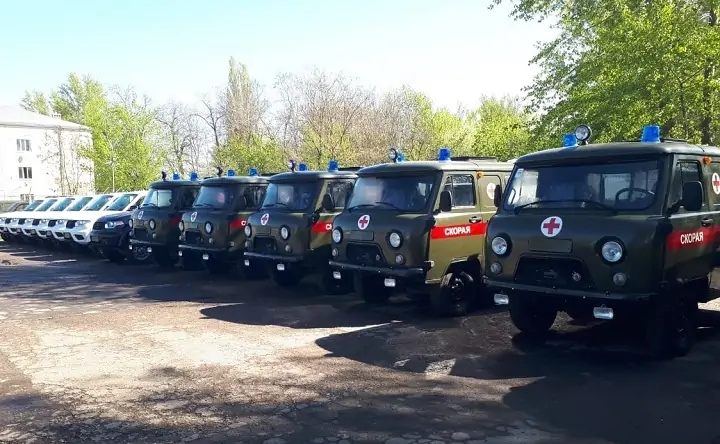 Автомобили, переданные военнослужащим российском армии. Фото donland.ru