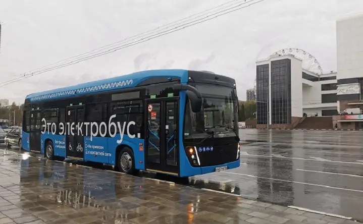 Электробус «Камаз-6282», который в 2022 году тестировали в Ростове. Фото rostovgortrans.ru