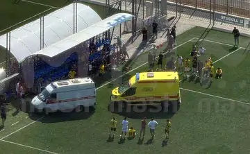 Стадион, где проходила тренировка команды. Фото Telegram-канала Mash