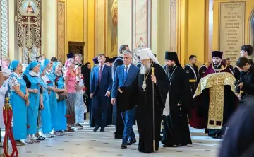 Алексей Логвиненко и митрополии Меркурий. Фото пресс-службы администрации Ростова