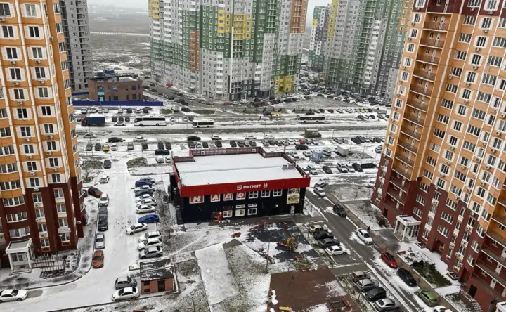 Снег в Ростове. Фото donnews.ru
