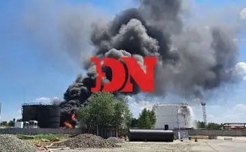 Горящий резервуар 20 июня. Фото donnews.ru