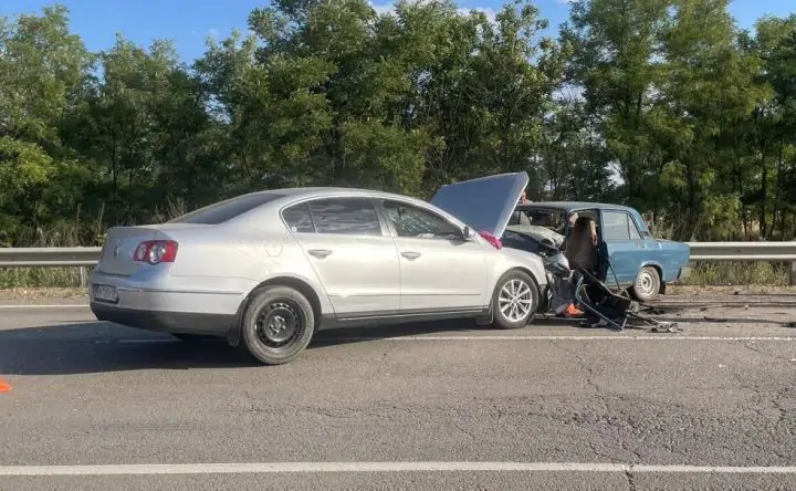 Фото с места ДТП отдела пропаганды УГИБДД по Ростовской области