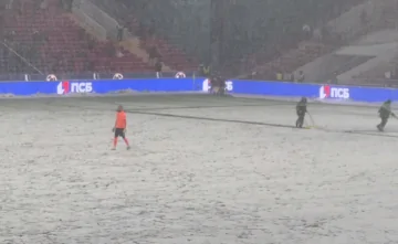 Матч между «Ростовом» и ЦСКА в Москве. Скрин с видео из Telegram-канала «Жёлто-синие будни»