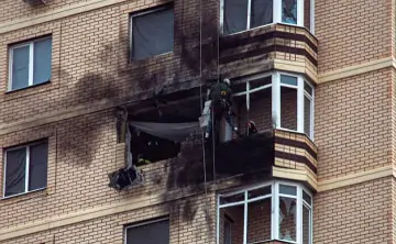 Атакованная многоэтажка на Горсоветской в Ростове. Фото 161.ру