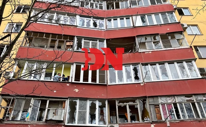 Повреждённый дом в Таганроге. Фото donnews.ru