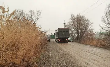 Дорога на мусорный полигон в Семикаракорске. Фото местных жителей