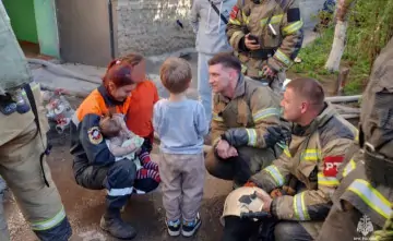 Фото с места пожара ГУ МЧС по Ростовской области