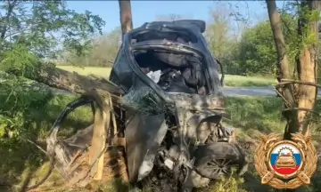 Фото с места ДТП отдела пропаганды УГИБДД по Ростовской области