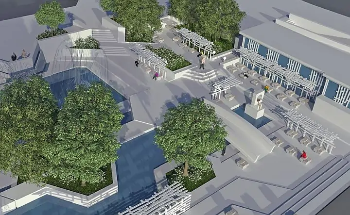 Проект фонтана на площади Ленина в Ростове авторского коллектива (Ломтев, Головина, Пасечная, Фотианов). Источник: презентация проекта