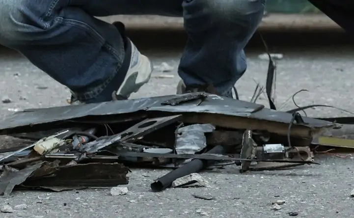 Обломки БПЛА. Фото для иллюстрации, Вячеслава Прокофьева, ТАСС