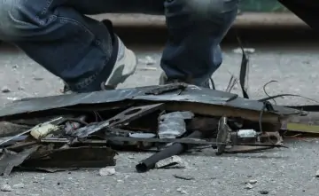 Обломки БПЛА. Фото для иллюстрации Вячеслава Прокофьева, ТАСС