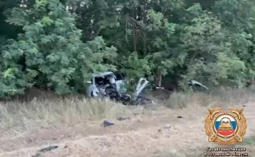 Фото с места ДТП отдела пропаганды УГИБДД по Ростовской области