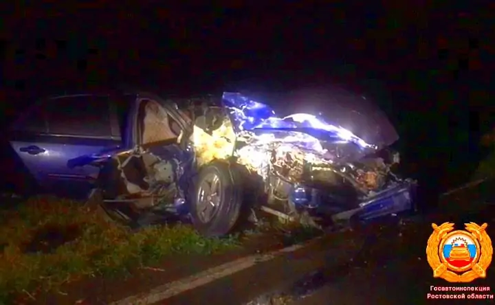 Фото с места ДТП отдела пропаганды УГИБДД по Ростовской области