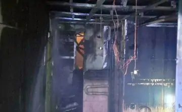 Фото с пожара в Шахтах пресс-службы ГУ МЧС по Ростовской области