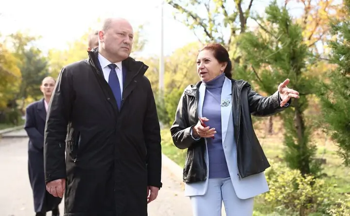 Александр Скрябин и Татьяна Вардуни. Фото из telegram-канала главы Ростова