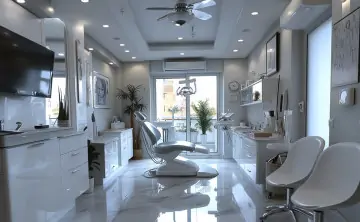 Стоматологический кабинет. Фото сгенерировано нейросетью Midjourney