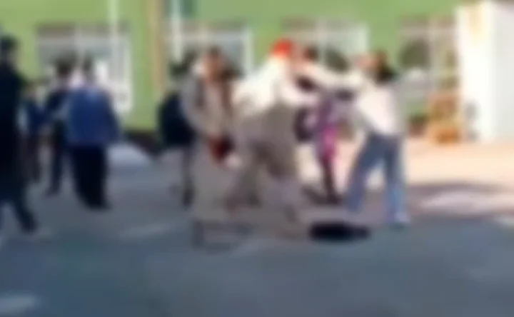 Кадры с места драки. Скриншот из видео telegram-канала "Это Ростов"