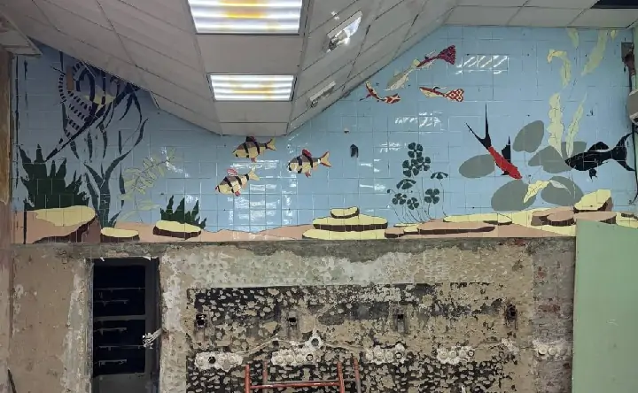 Мозаичное панно на Университетском. Фото Игоря Нарижного