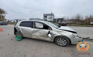 Место ДТП. Фото отдела пропаганды региональной Госавтоинспекции.