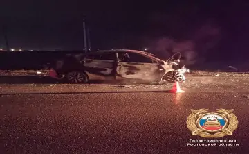 Место ДТП. Фото отдела пропаганды региональной Госавтоинспекции