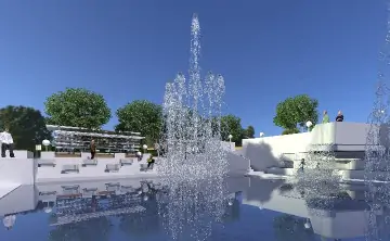 Рендер будущего фонтана. Изображение из соцсетей Александра Ломтева